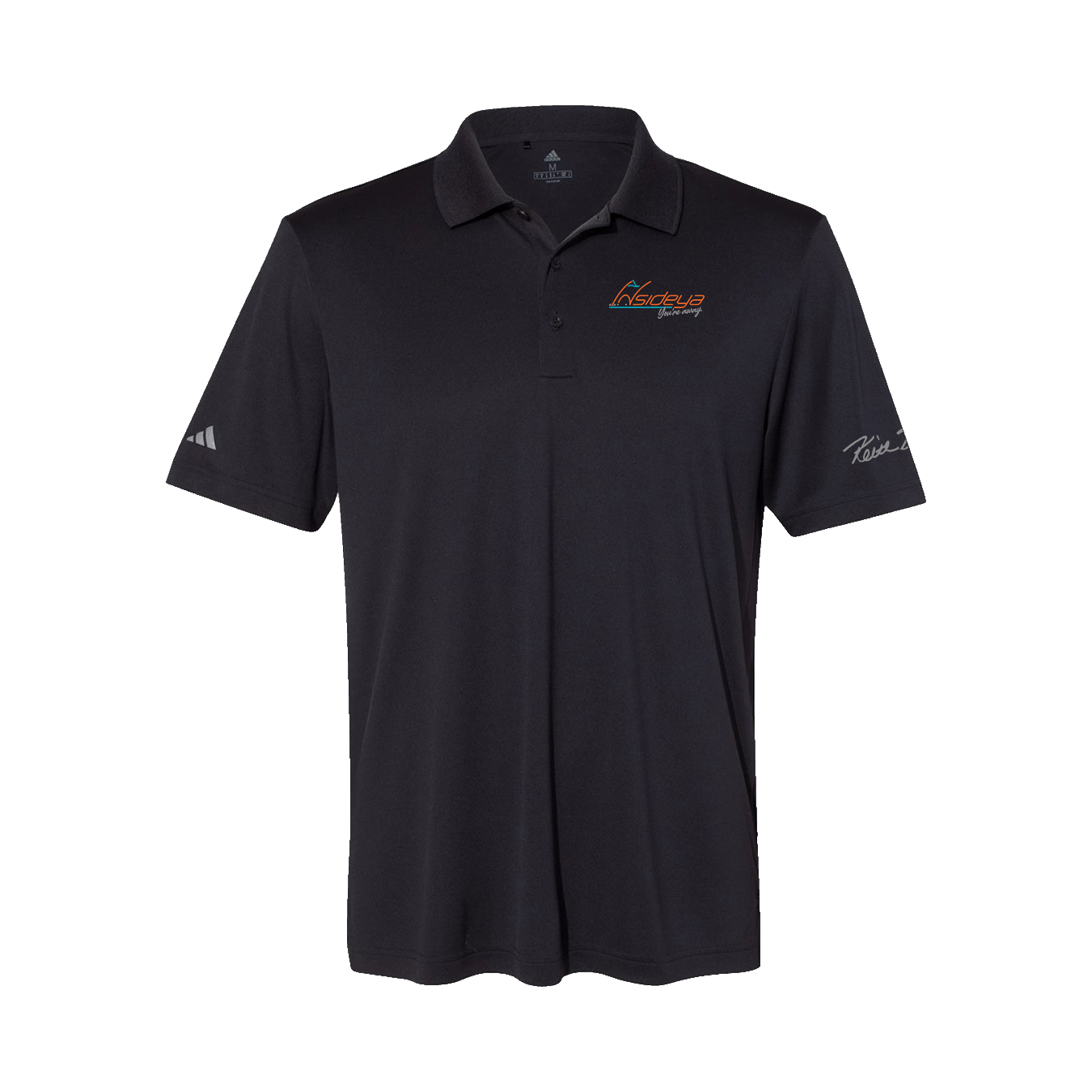 Insideya Golf Signature Collection x Keith Byars Collegiate Black Adidas Performance Polo Flat Front