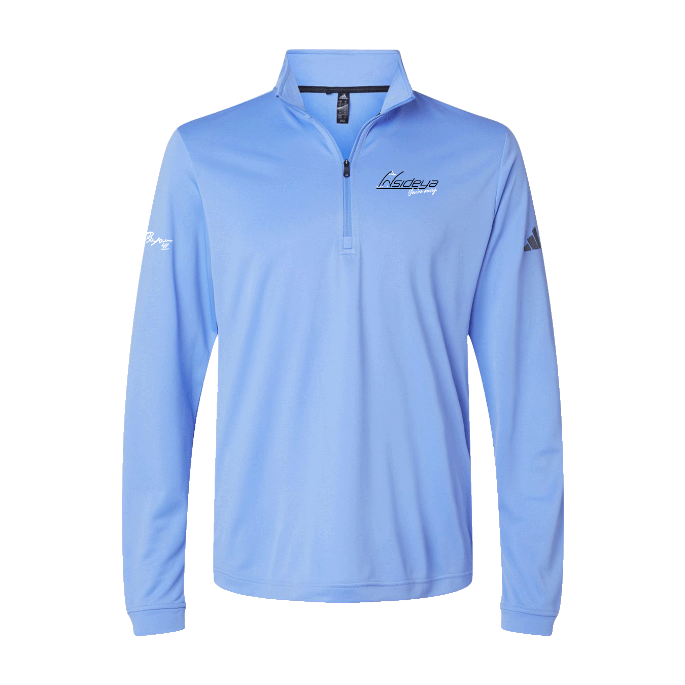 Insideya Golf Signature Collection x Keith Byars  Adidas Blue Fusion Lightweight Quarter-Zip Pullover Flat Front