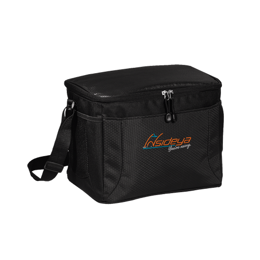 Black Port Authority 12-Can Cube Cooler with Embroidered Insideya Golf logo