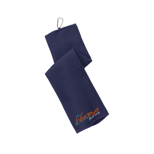 Port Authority TW60 Waffle Microfiber Golf Towel True Navy
